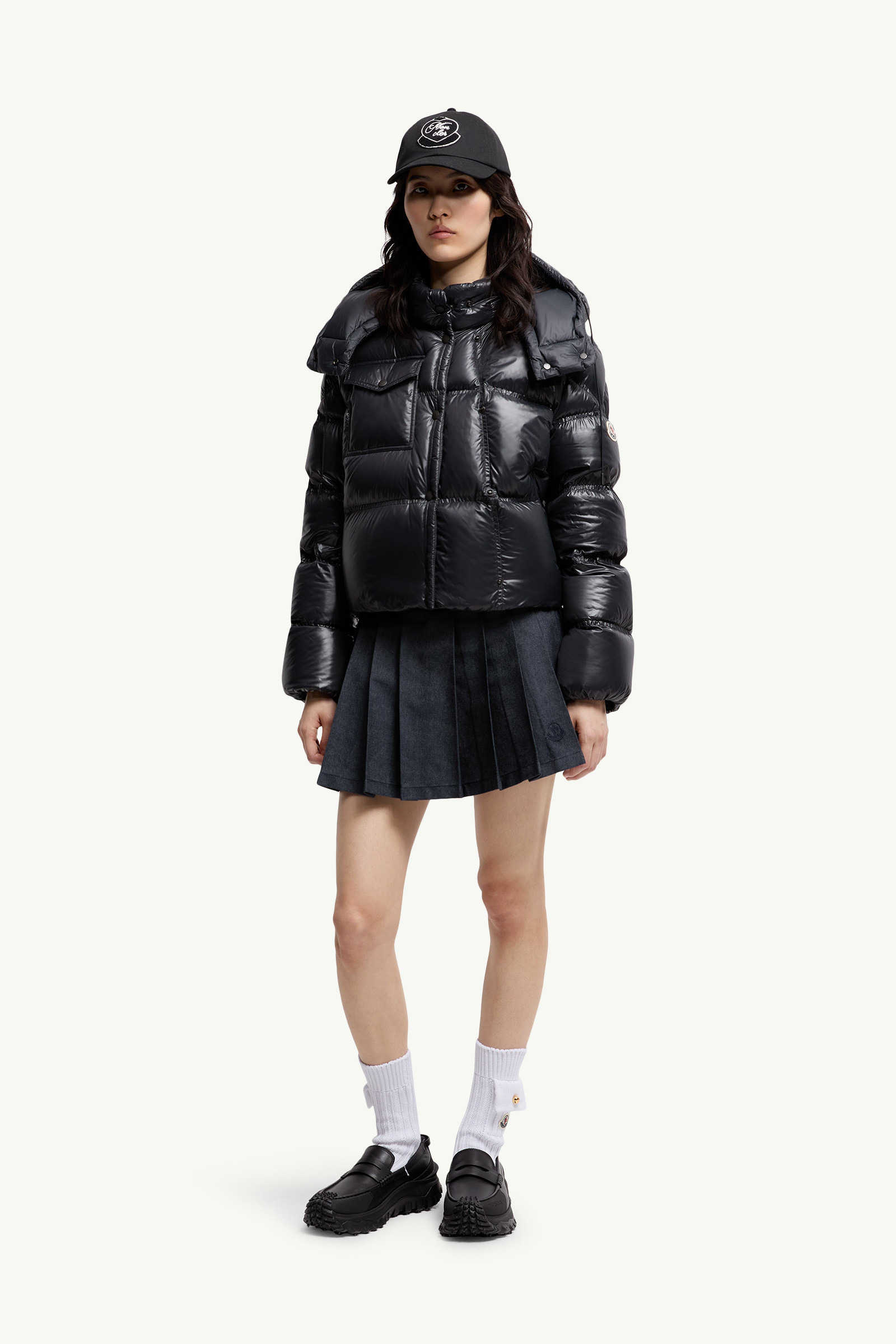 Erea Square-Quilted Hooded Short Down Jacket - 2