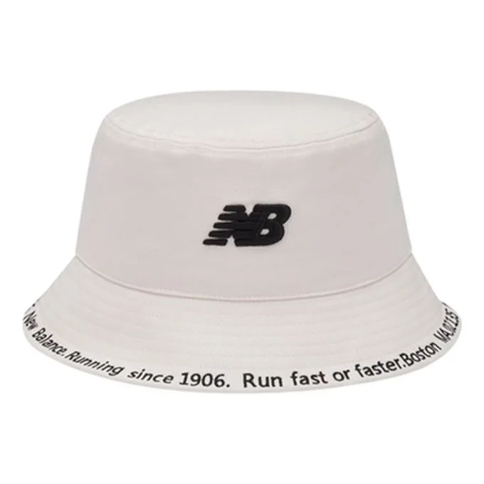 New Balance NB Logo Bucket Hat 'White' LAH23204-CIC - 1
