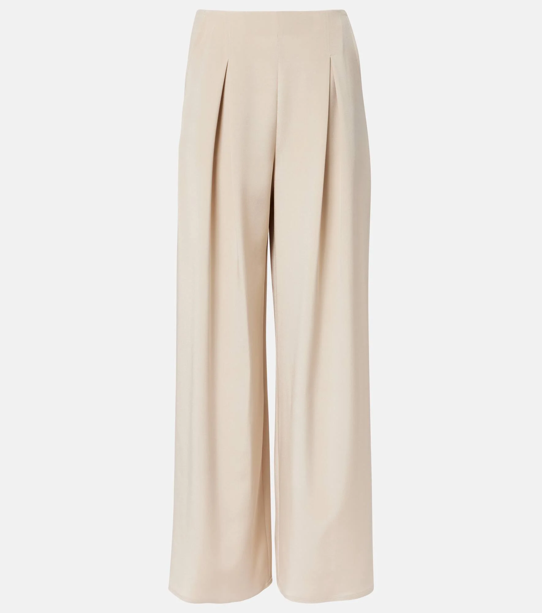 Palude pleated silk-blend wide-leg pants - 1