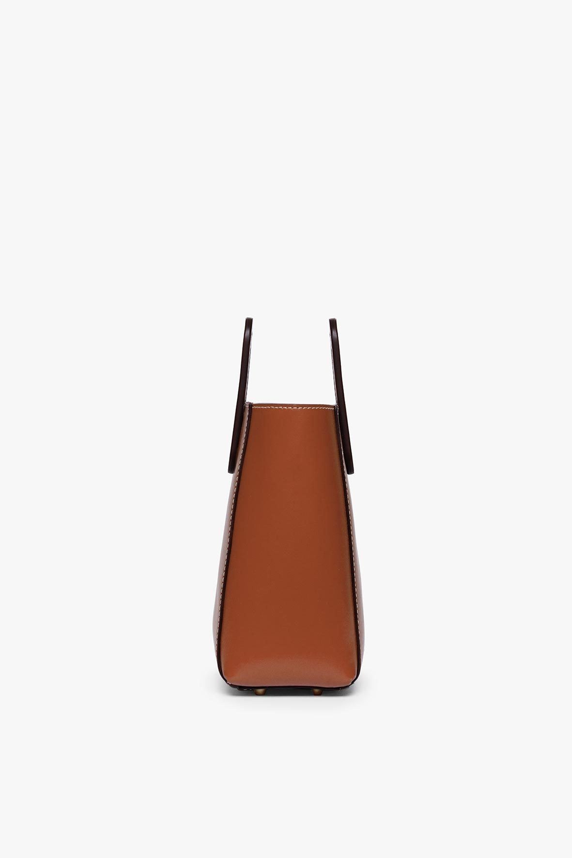 STAUD MINI SHIRLEY LEATHER BAG | SADDLE - 8