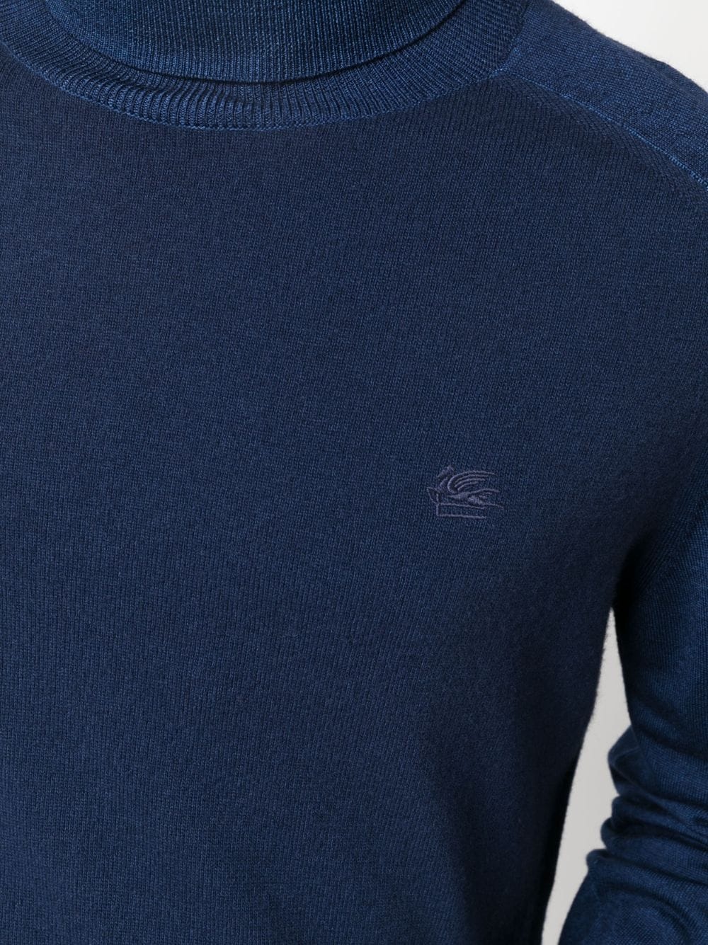 Pegaso-embroidered high-neck jumper - 5
