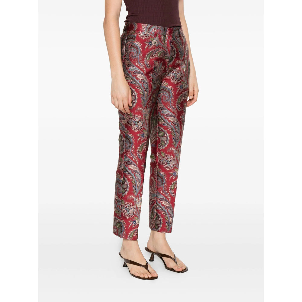 Etro Red Trousers - Tailored Trousers Women - 4