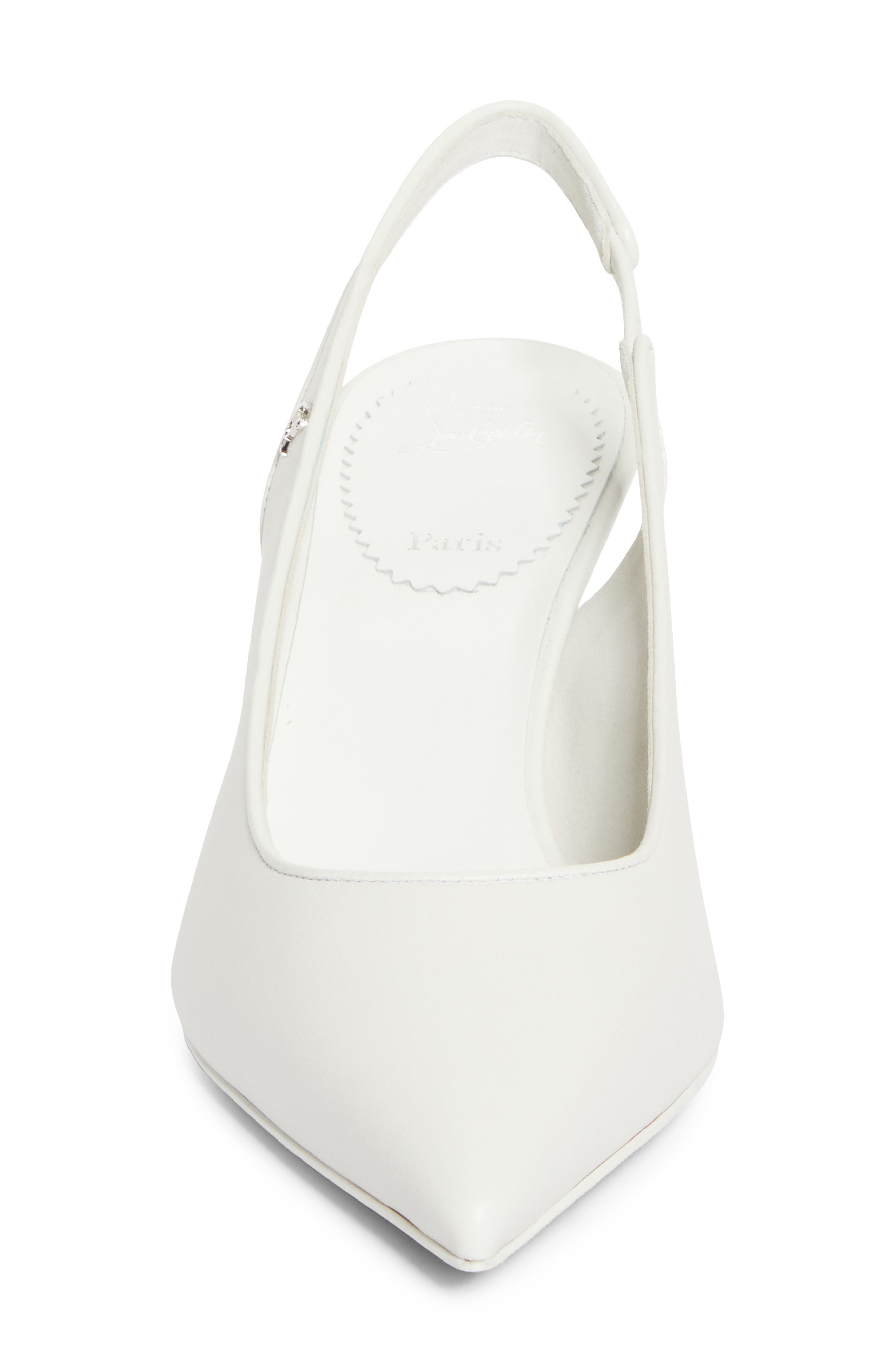 Christian Louboutin Sporty Kate Slingback Pump in Bianco at Nordstrom - 5