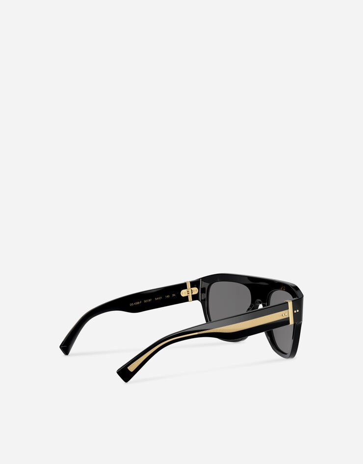 Bold black sunglasses - 4