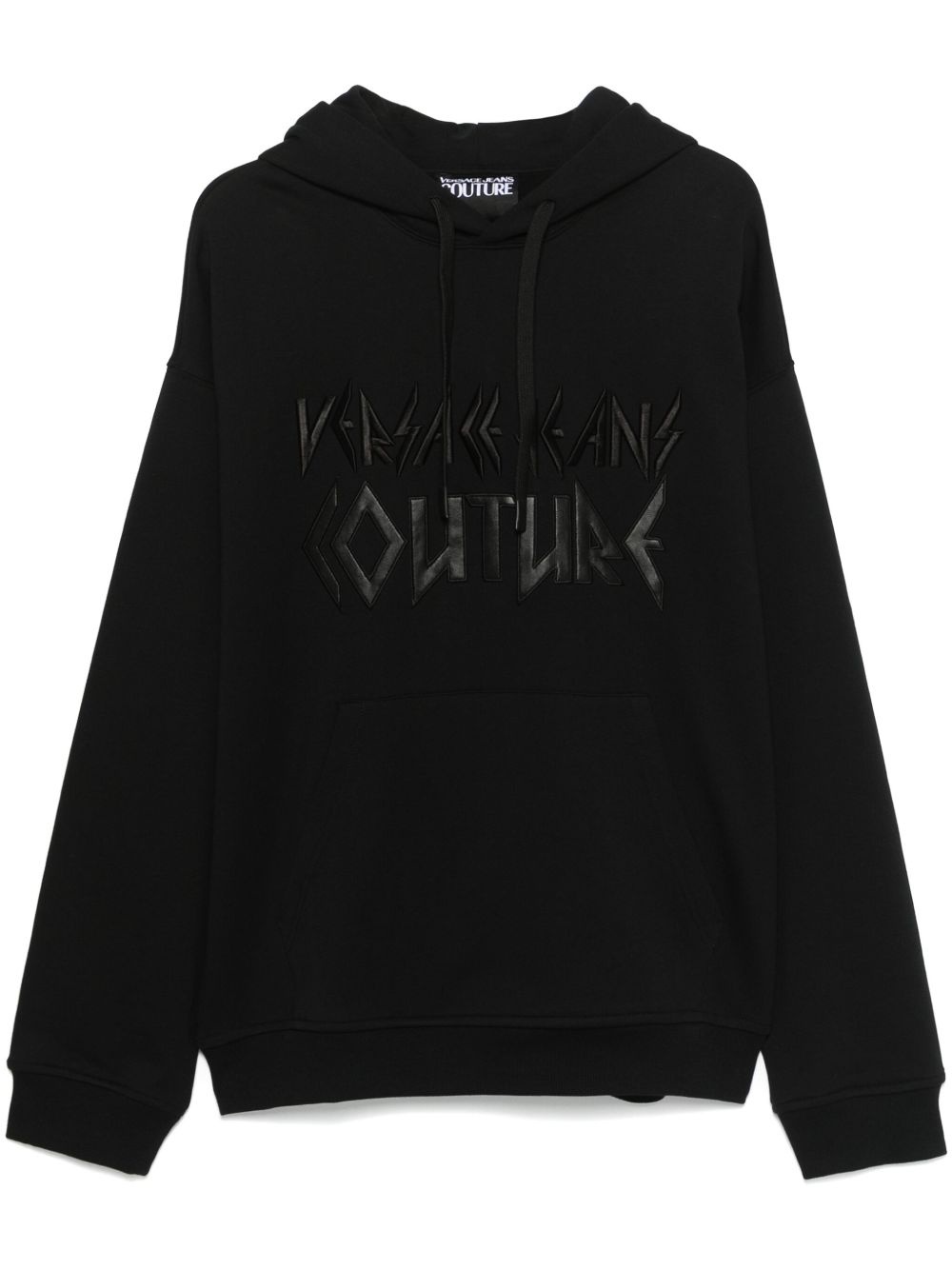 logo-embroidered hoodie - 1