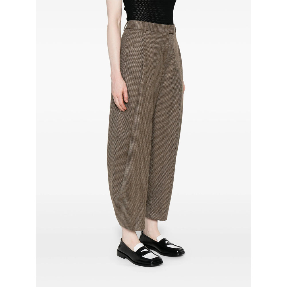 Giorgio Armani Brown Trousers - High-Waisted Trousers Women - 5