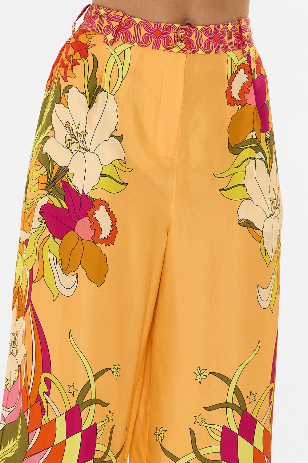 WIDE LEG WAISTED PANT - 6