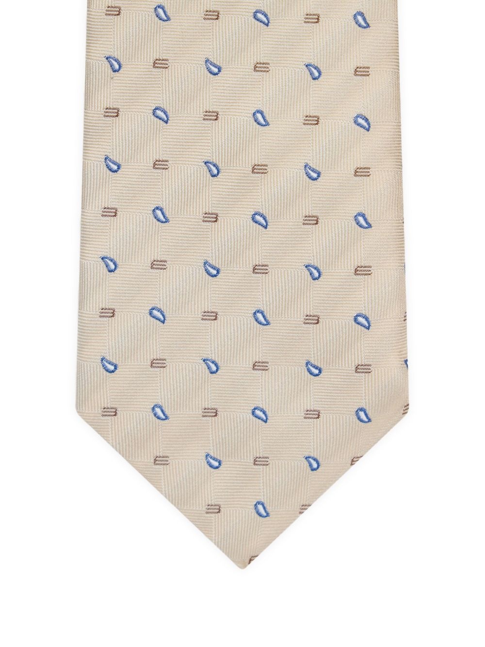 paisley-embroidered tie - 2