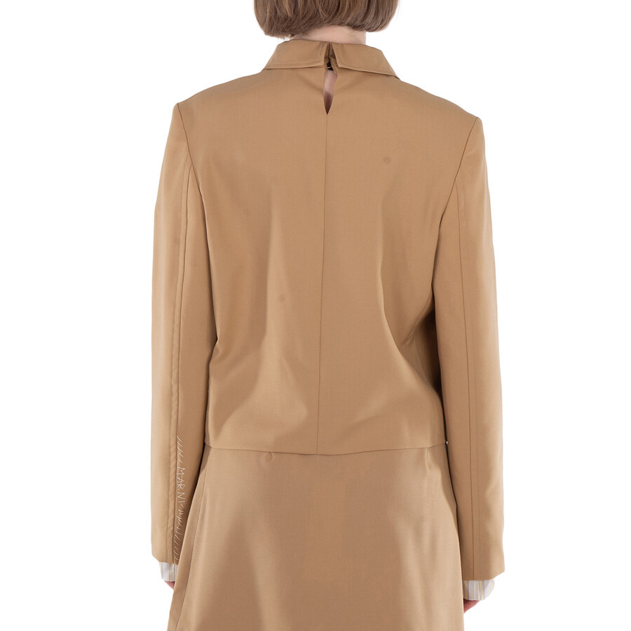 Marni Single-Breasted Wool Blazer Jacket - 3