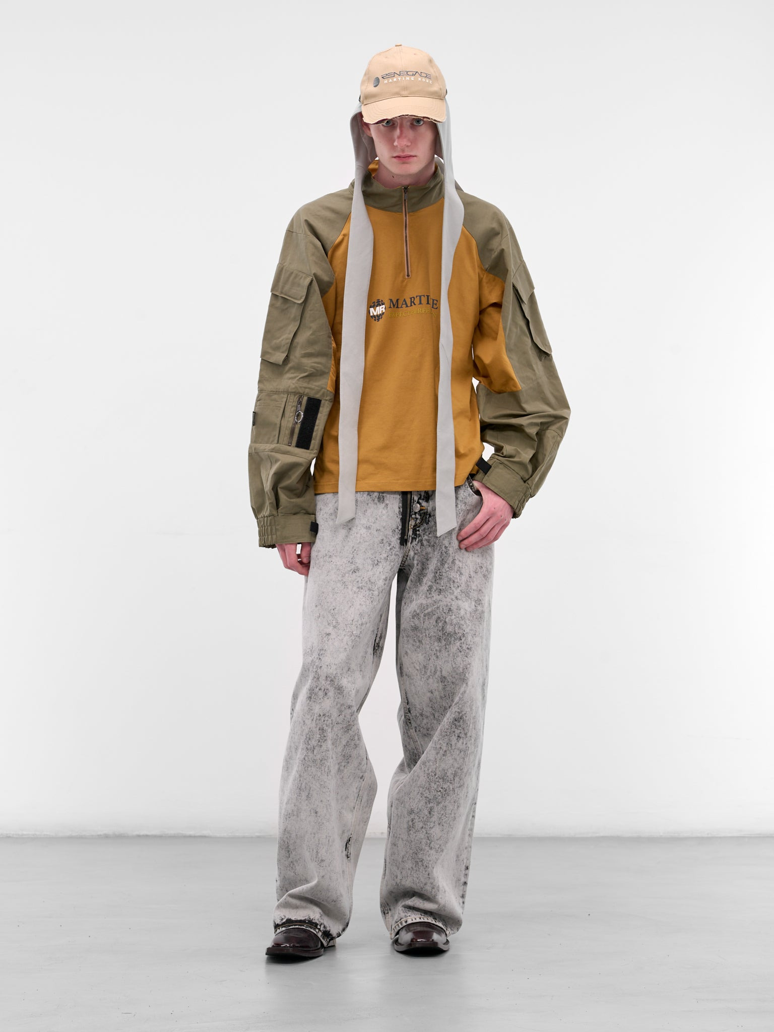 Two-Tone Shrunken Utility Jacket - 6