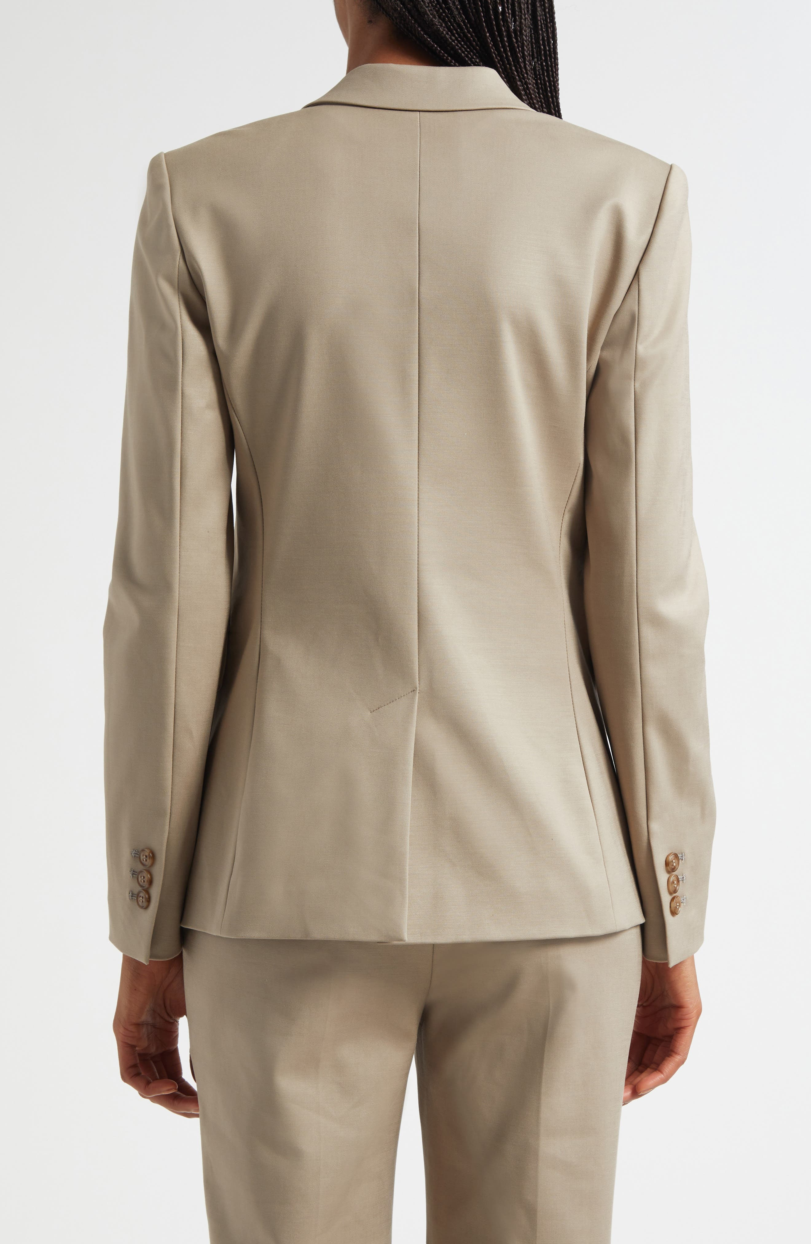 Emporio Armani Cotton Couture One-Button Blazer in Sand at Nordstrom - 3
