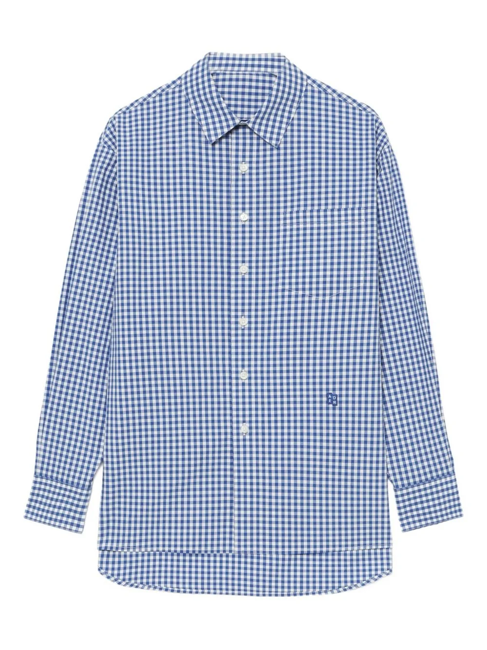gingham-check shirt - 1