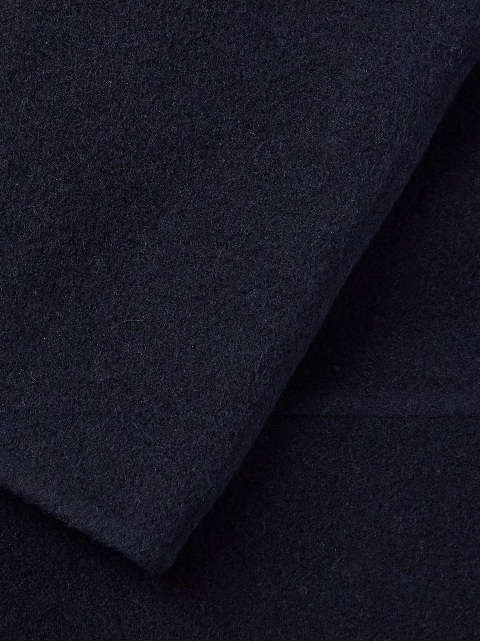 Reversible Wool-Blend Felt Coat Navy - 6
