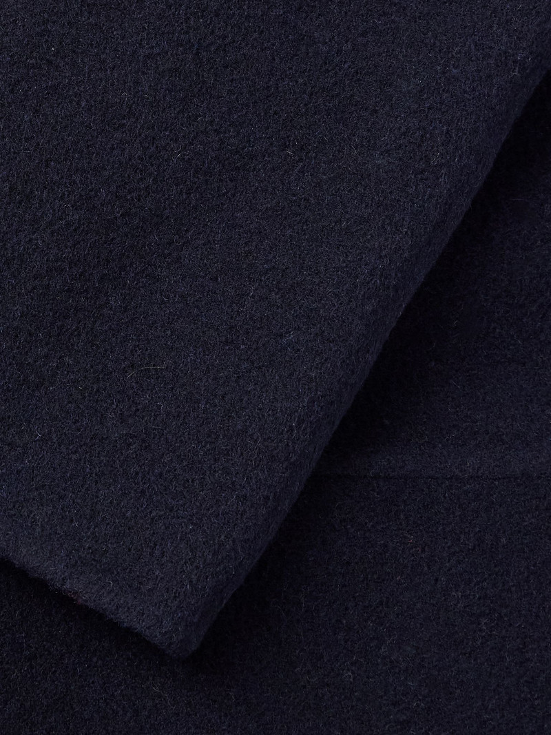Reversible Wool-Blend Felt Coat Navy 6