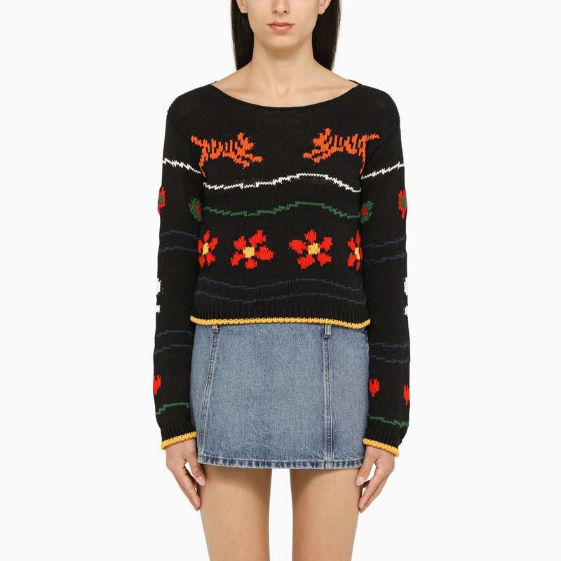 KENZO CREW-NECK SWEATER WITH INLAY - 2