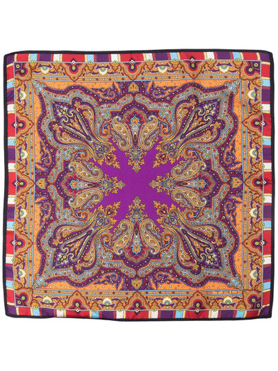 Etro paisley print pocket square outlook