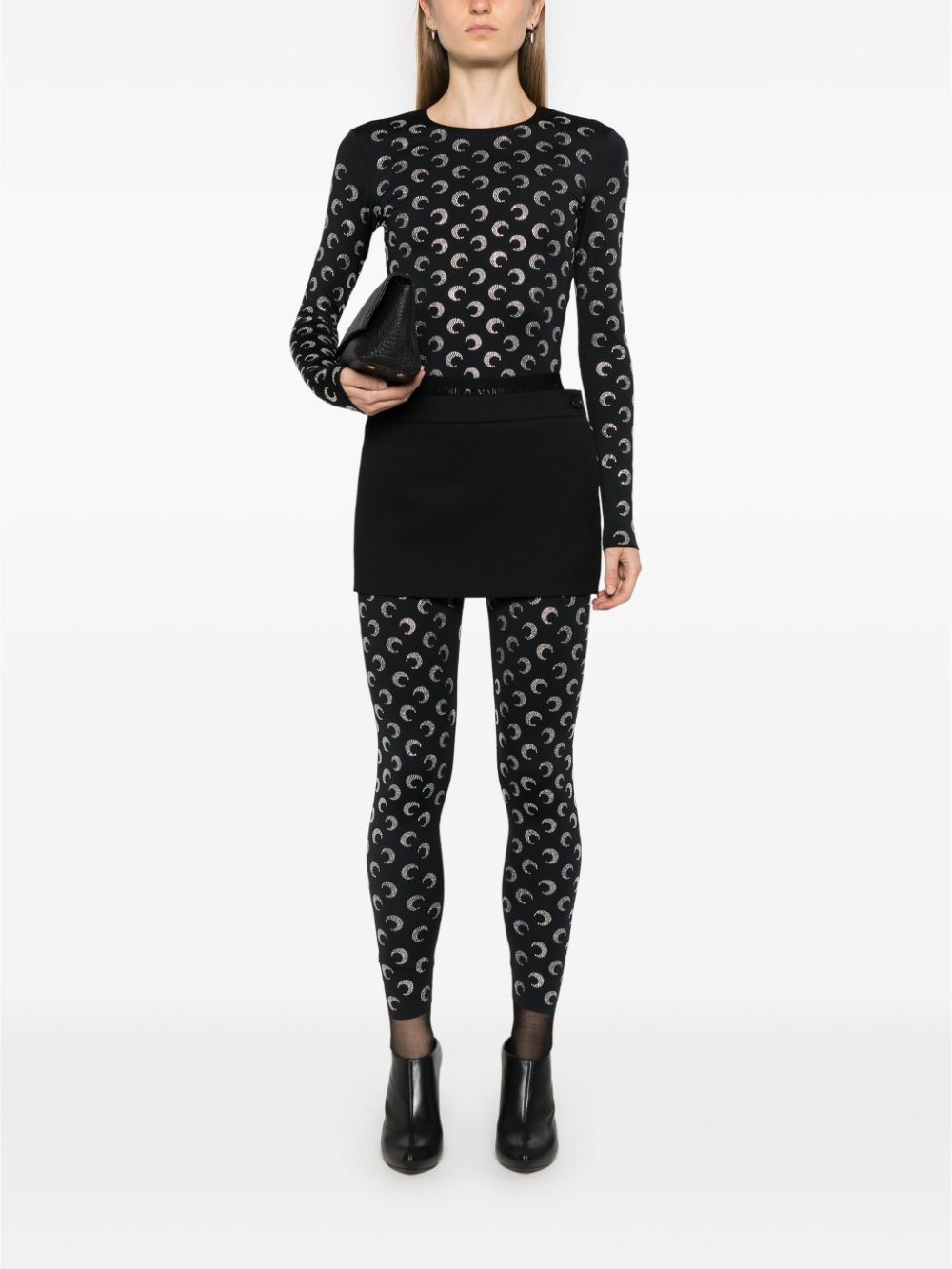 Crescent Moon-embellished leggings - 2