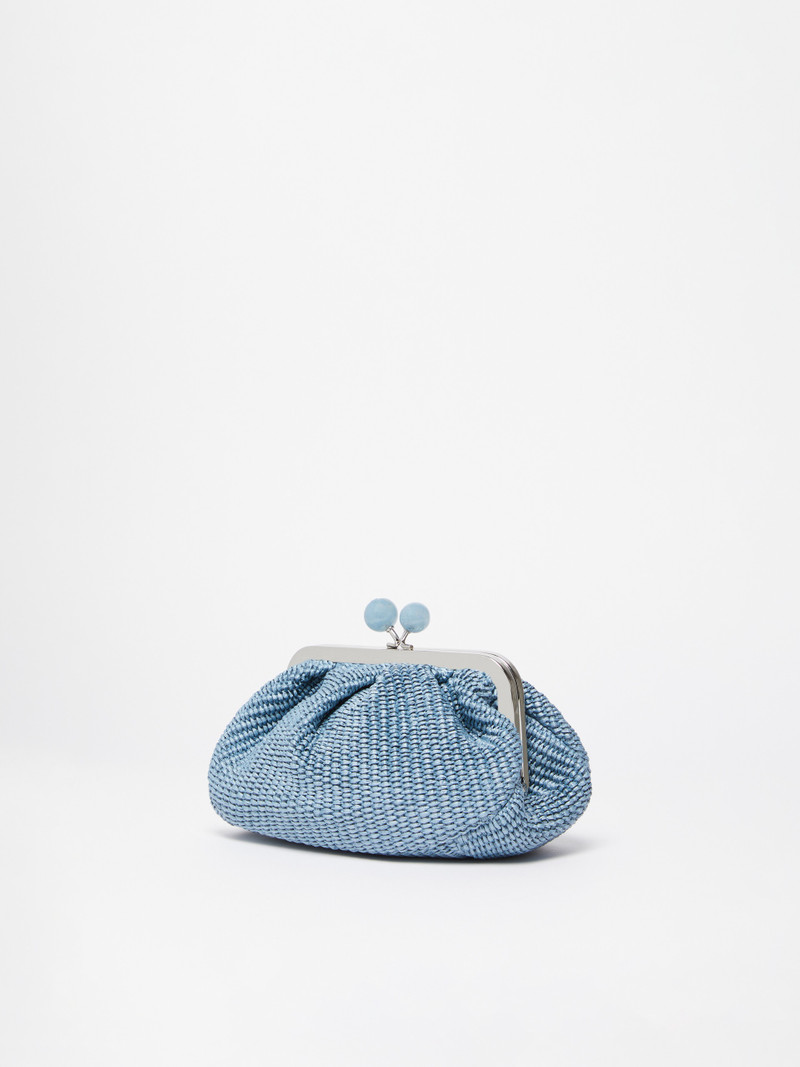WEEKEND Max Mara PALMAS Small raffia-effect Pasticcino Bag outlook