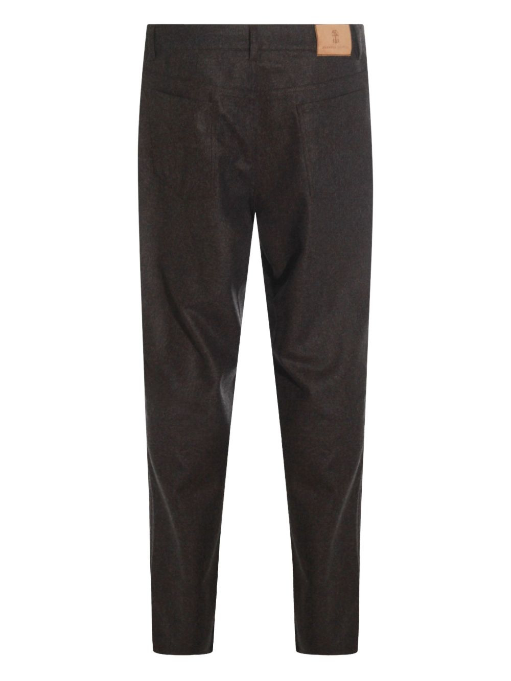 embroidered-pocket trousers - 2