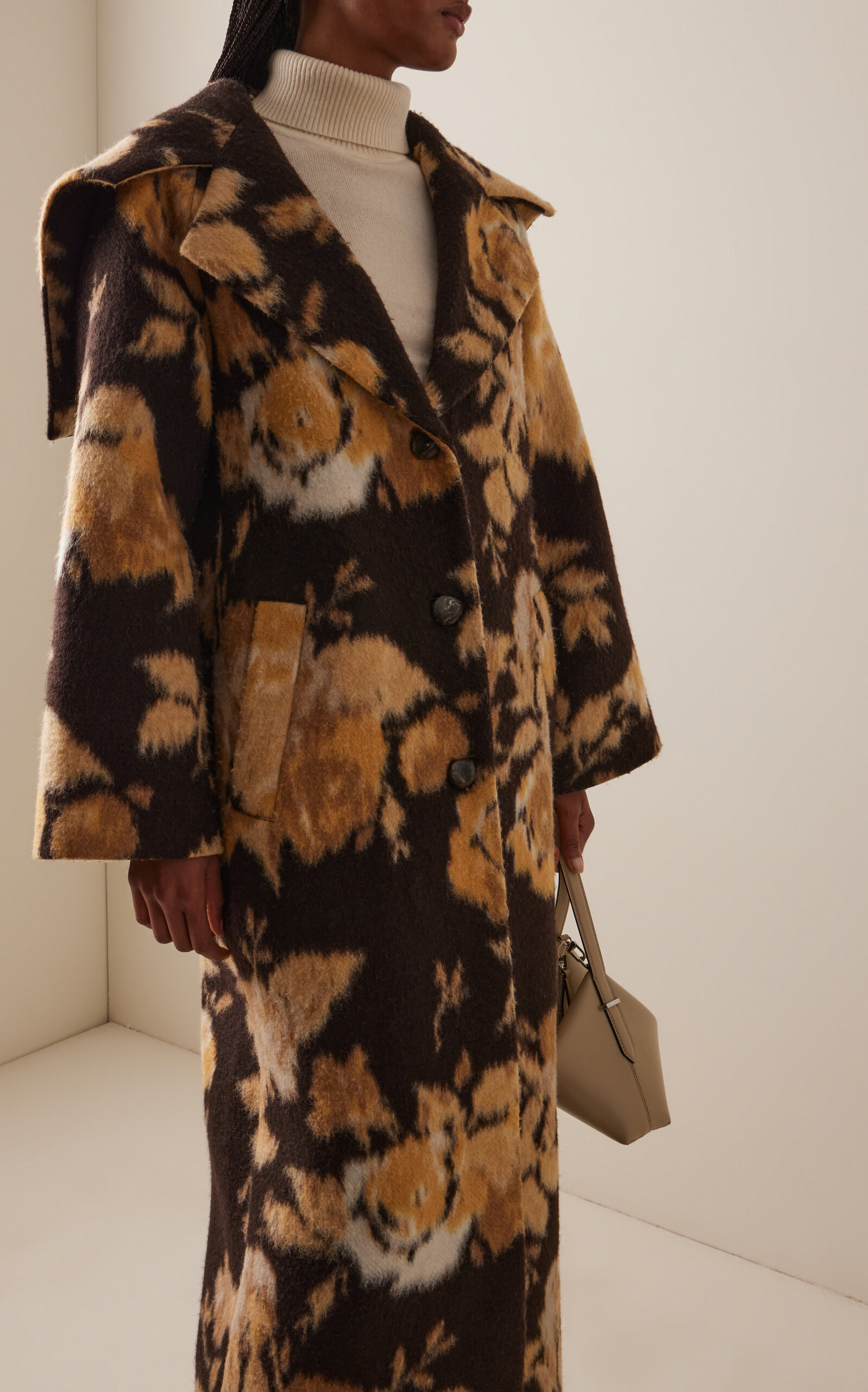 Linden Floral Felt Coat multi - 3