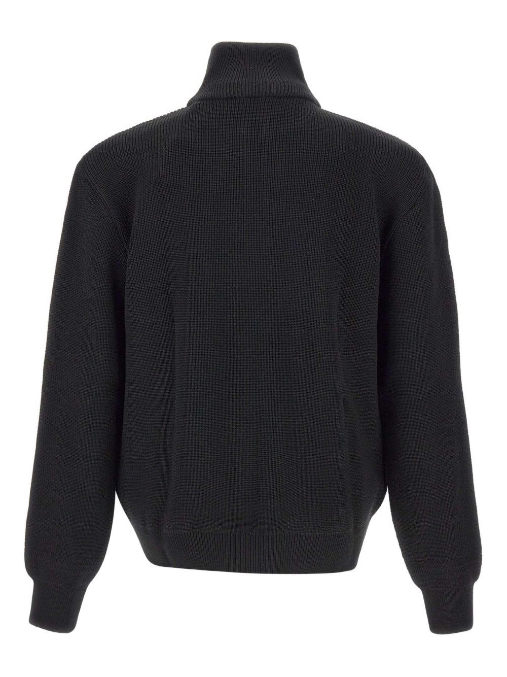 ribbed high-neck half-zip sweater - 2