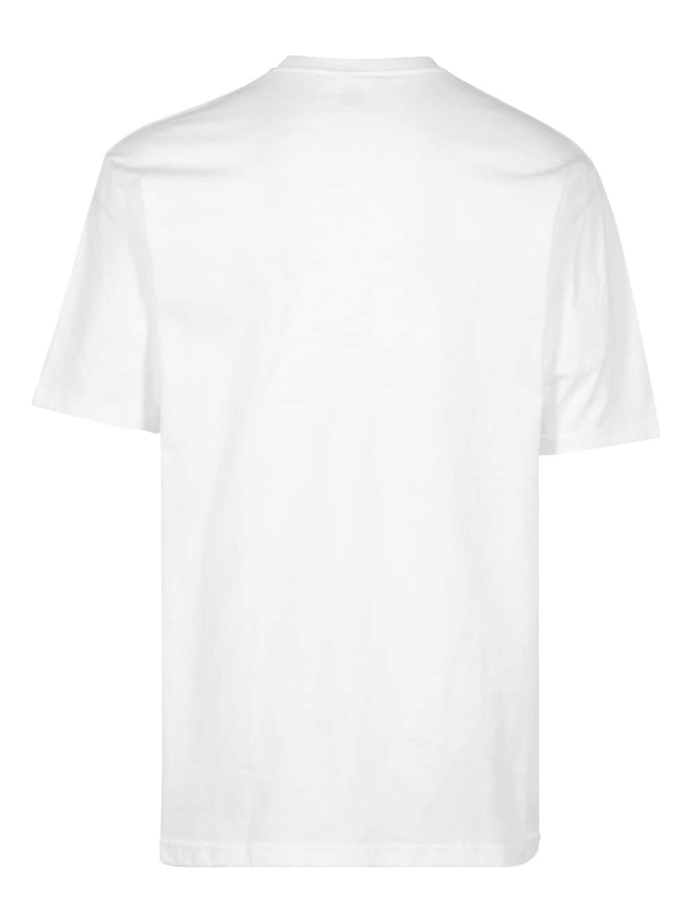 box logo cotton T-shirt - 3