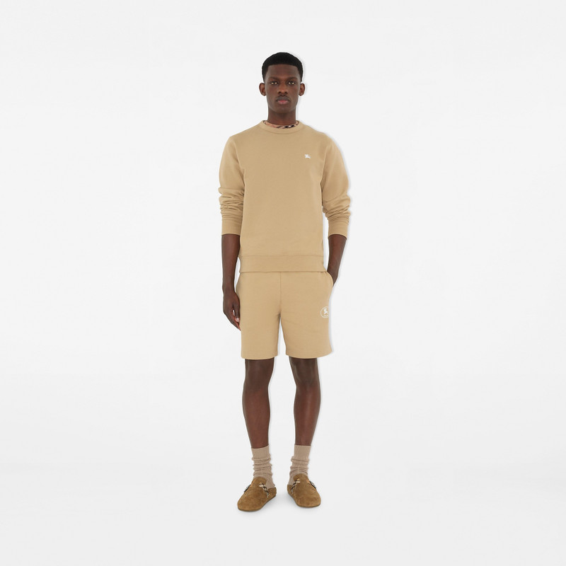 Burberry Knight Stamp Cotton Shorts outlook