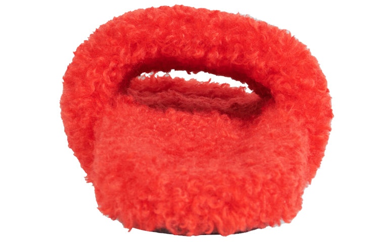 (WMNS) Balenciaga Furry Slides 'Red' 654261W2DO16596 - 5