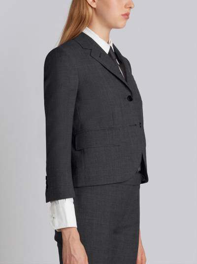 Thom Browne Dark Grey 2-Ply Fresco High Armhole Jacket outlook