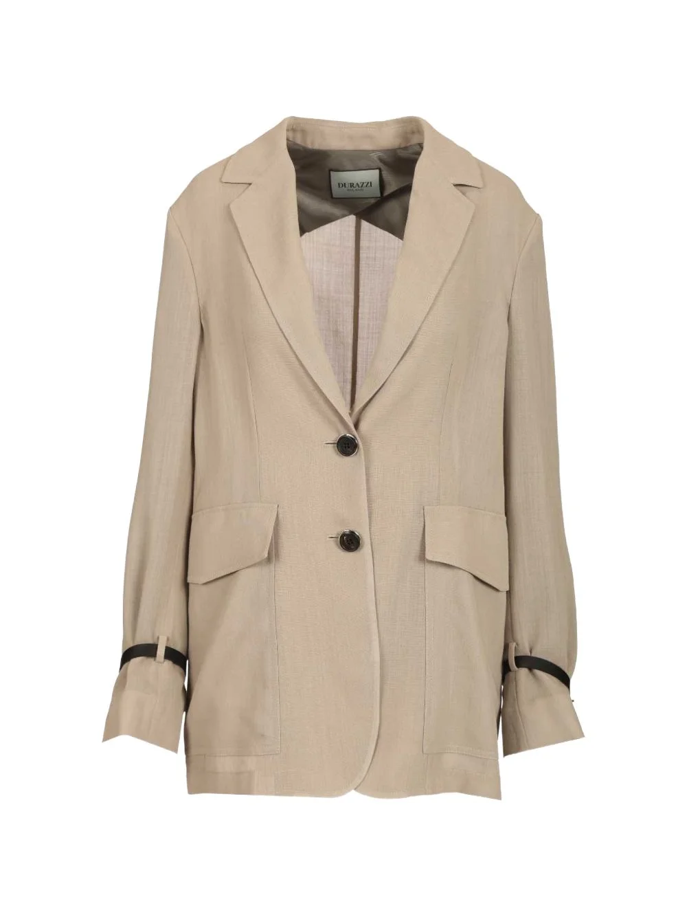 button tab-sleeve jacket - 1