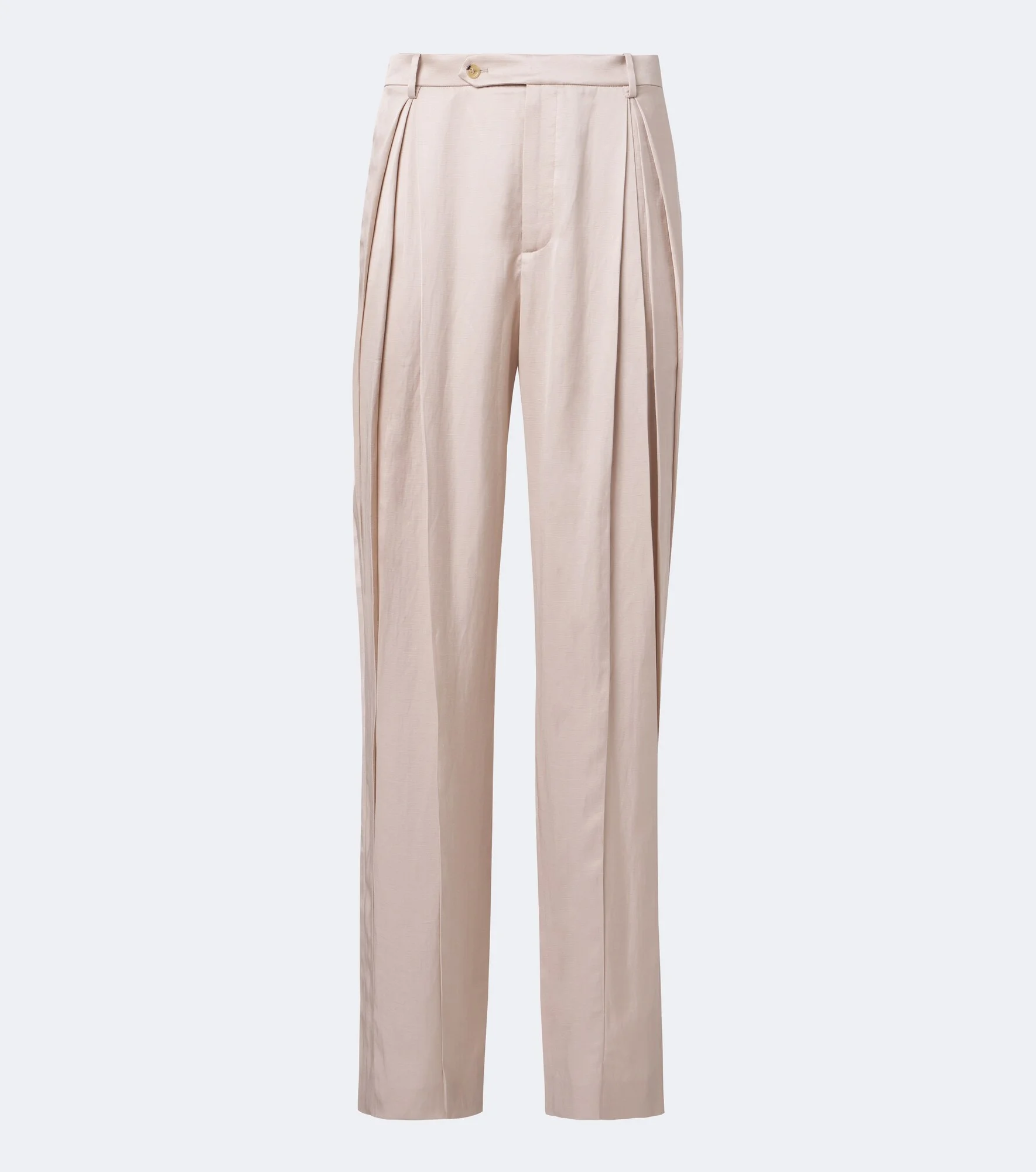 Pleated straight pants - 1