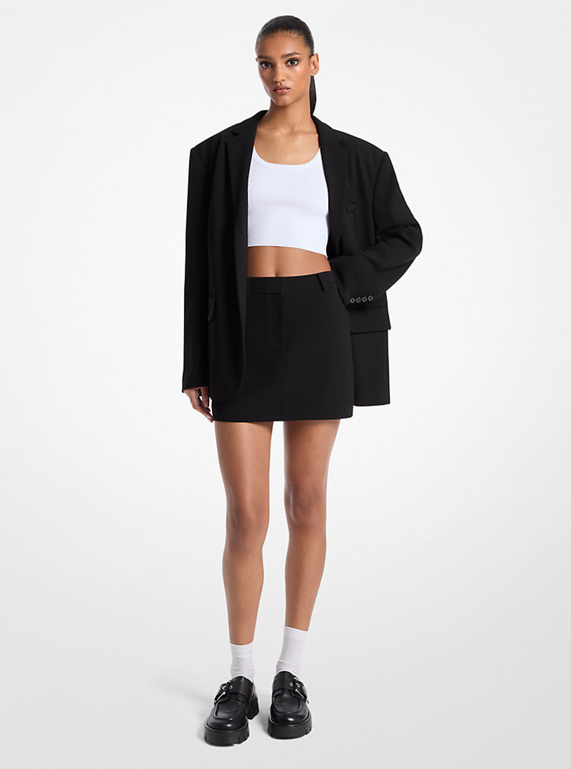 Crepe Mini Skirt 1