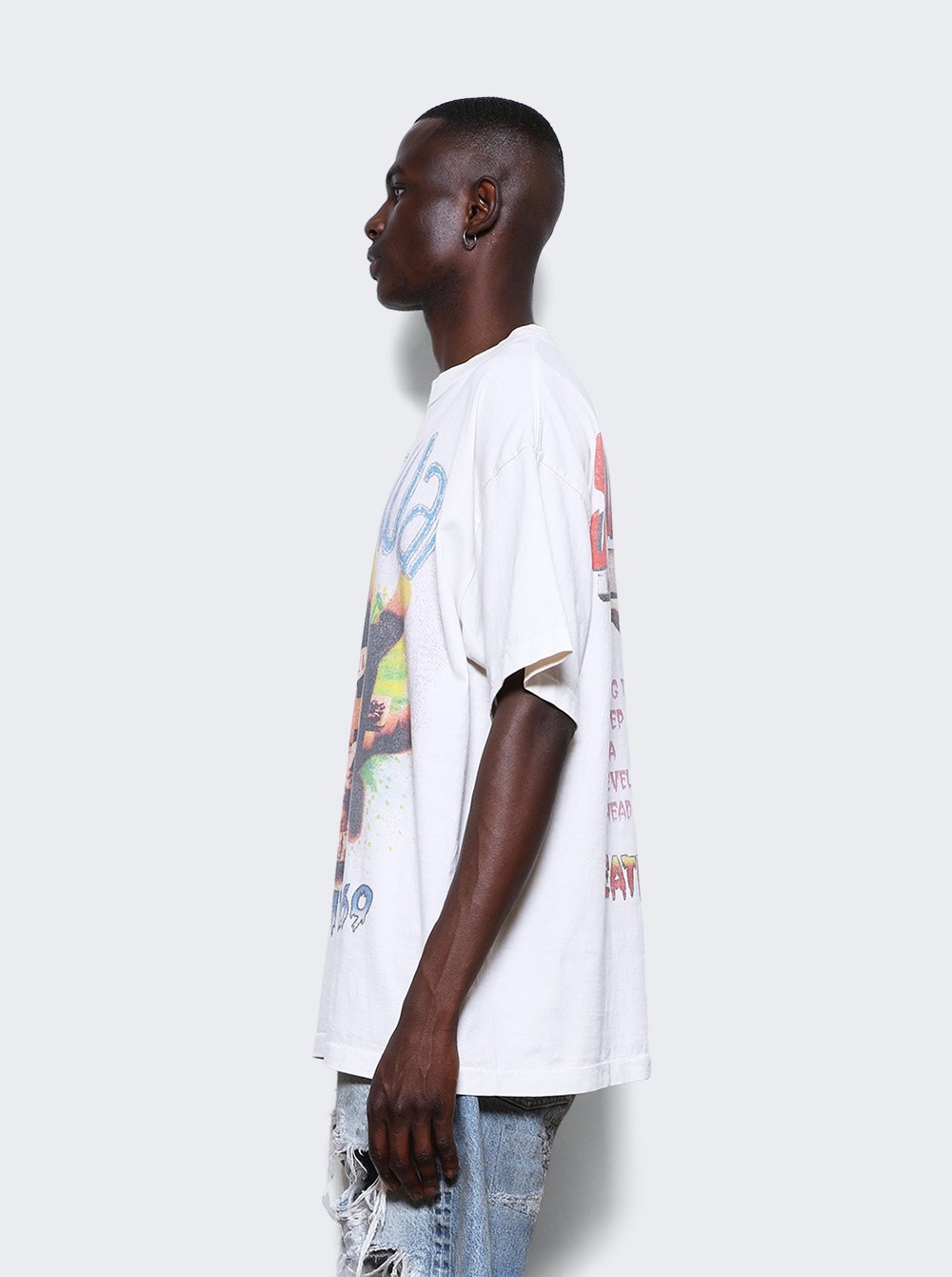 S N T War Graphic Tee White - 4