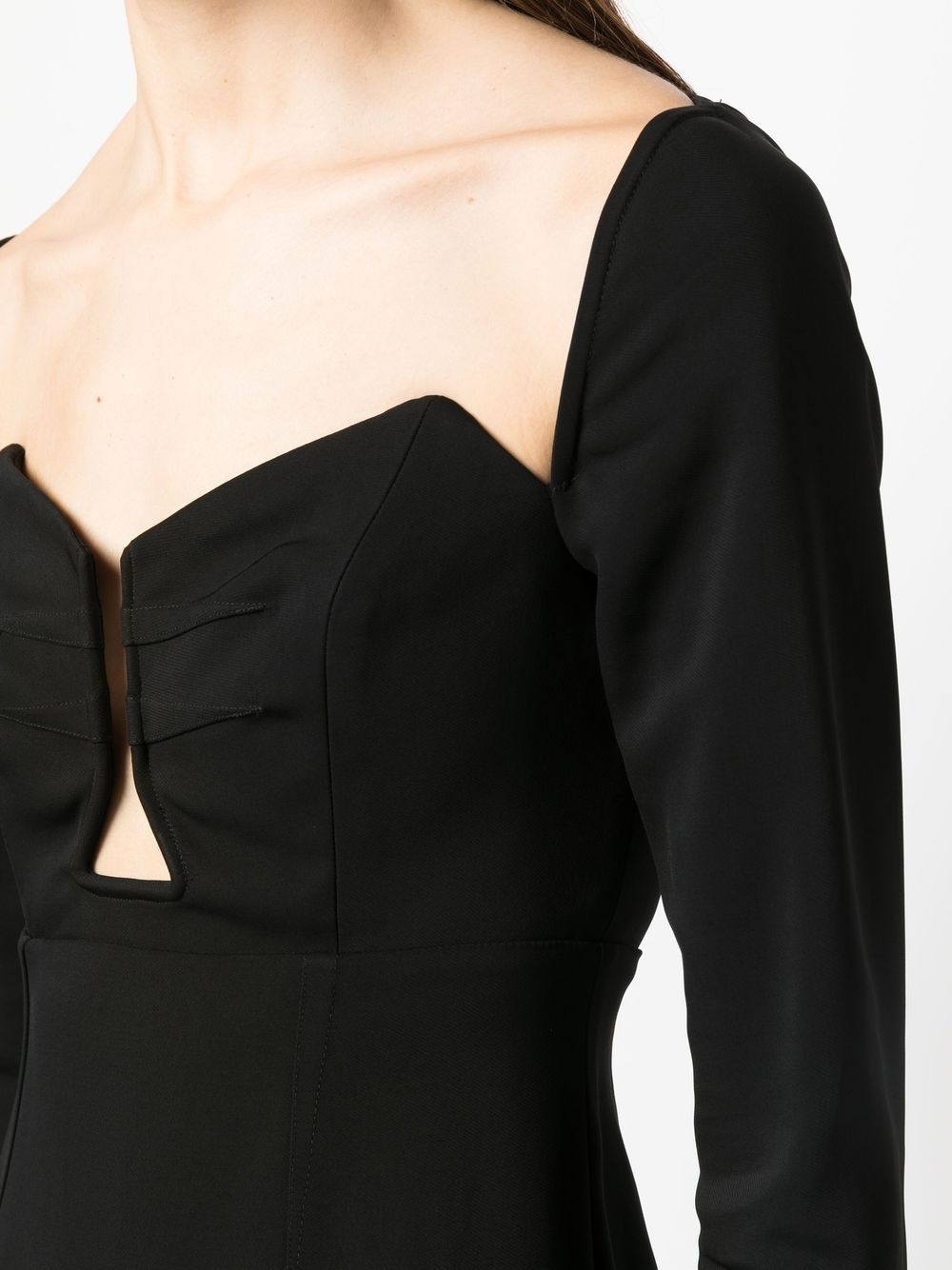 long-sleeved maxi dress - 5