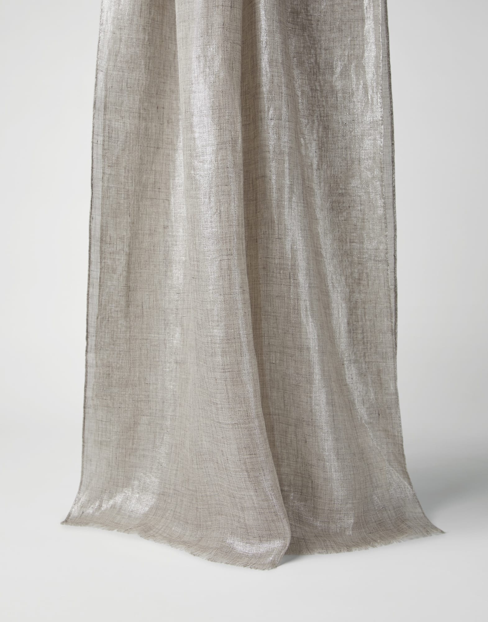 Lamé linen scarf - 1
