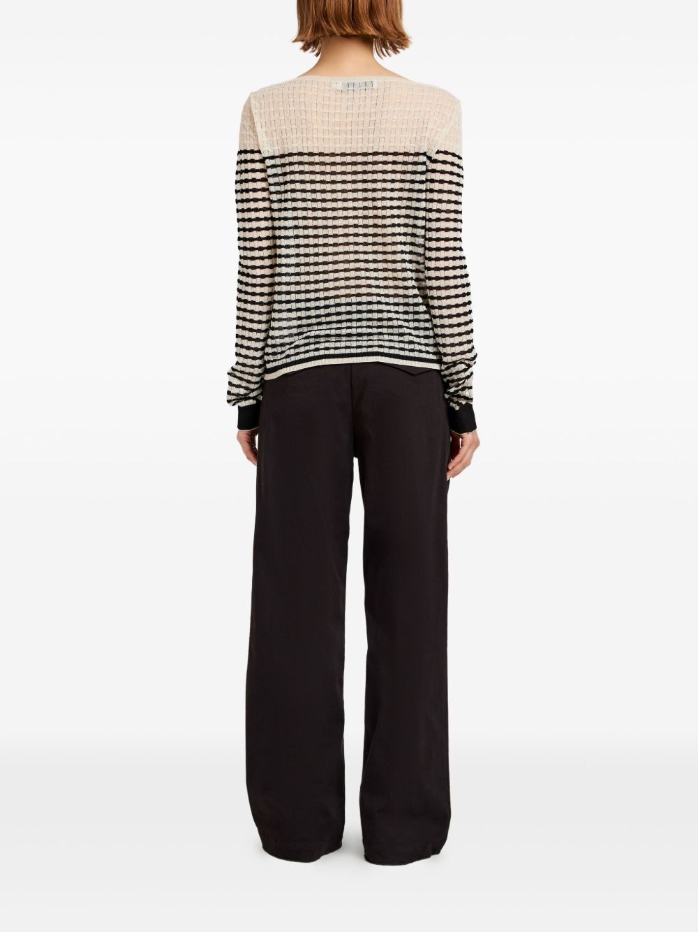striped knitted top - 4