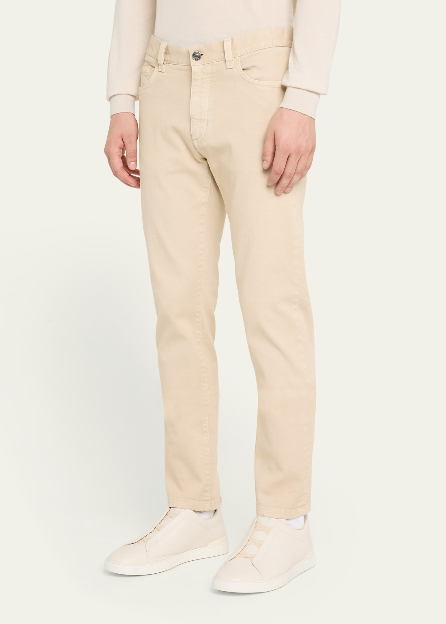 Men's Slim Fit 5-Pocket Pants - 4
