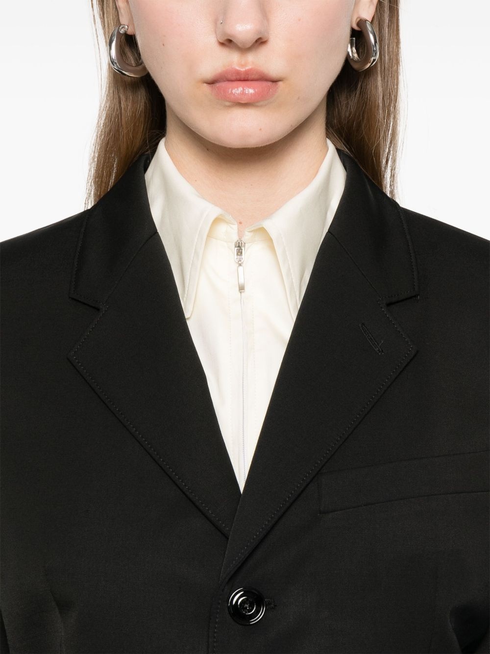 tailored single-breasted blazer - 5