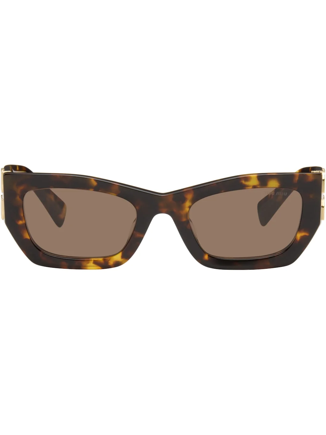 Brown Miu Glimpse Sunglasses - 1