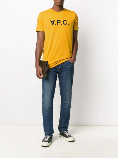 A.P.C. short sleeved logo T-shirt outlook