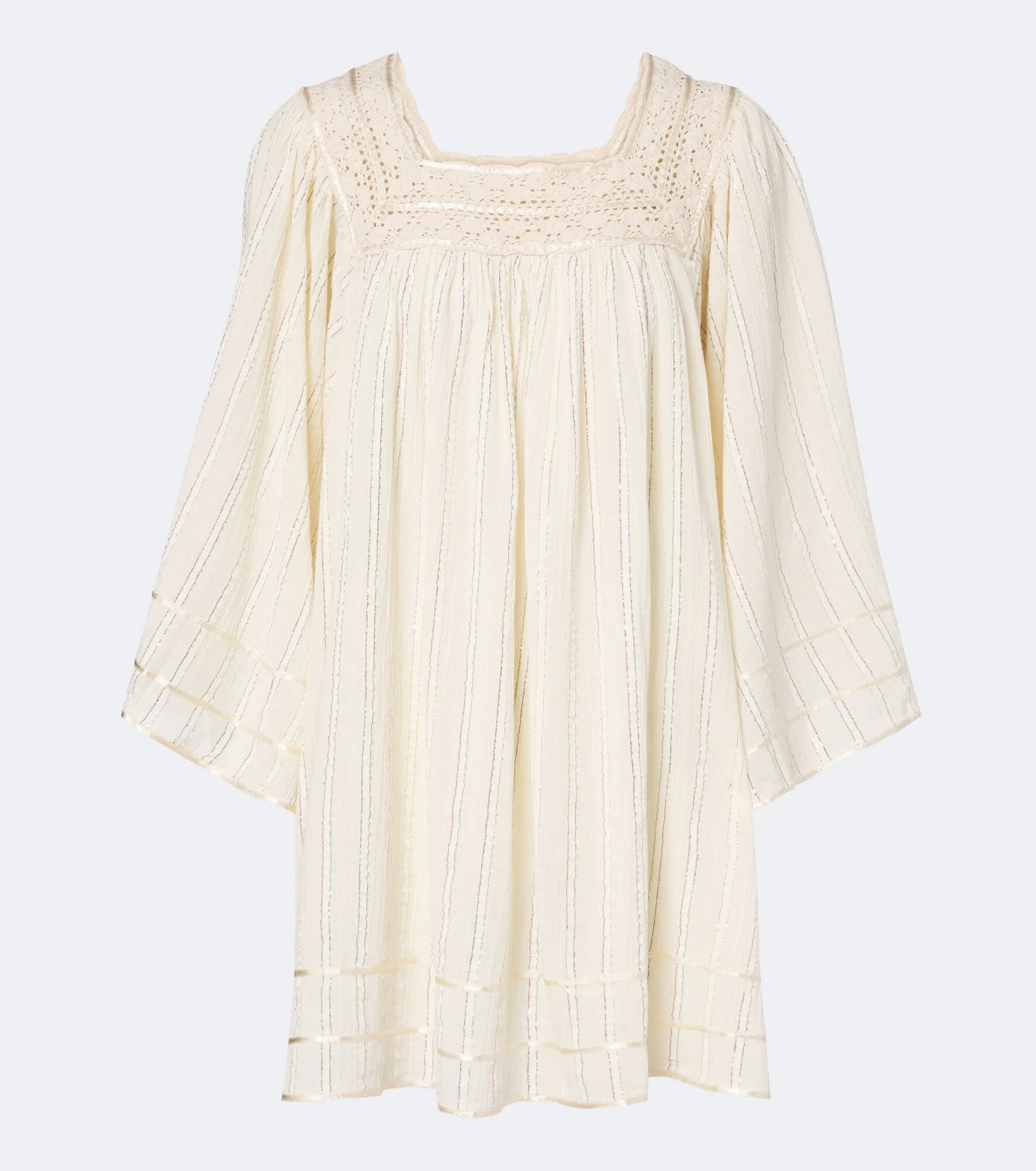Estele Lurex® cotton-blend kaftan - 1