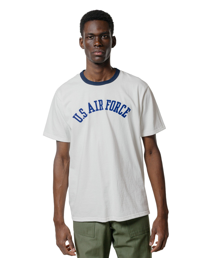 The Real McCoys MC25008 Military Tee / U.S. Air Force Milk/Navy outlook