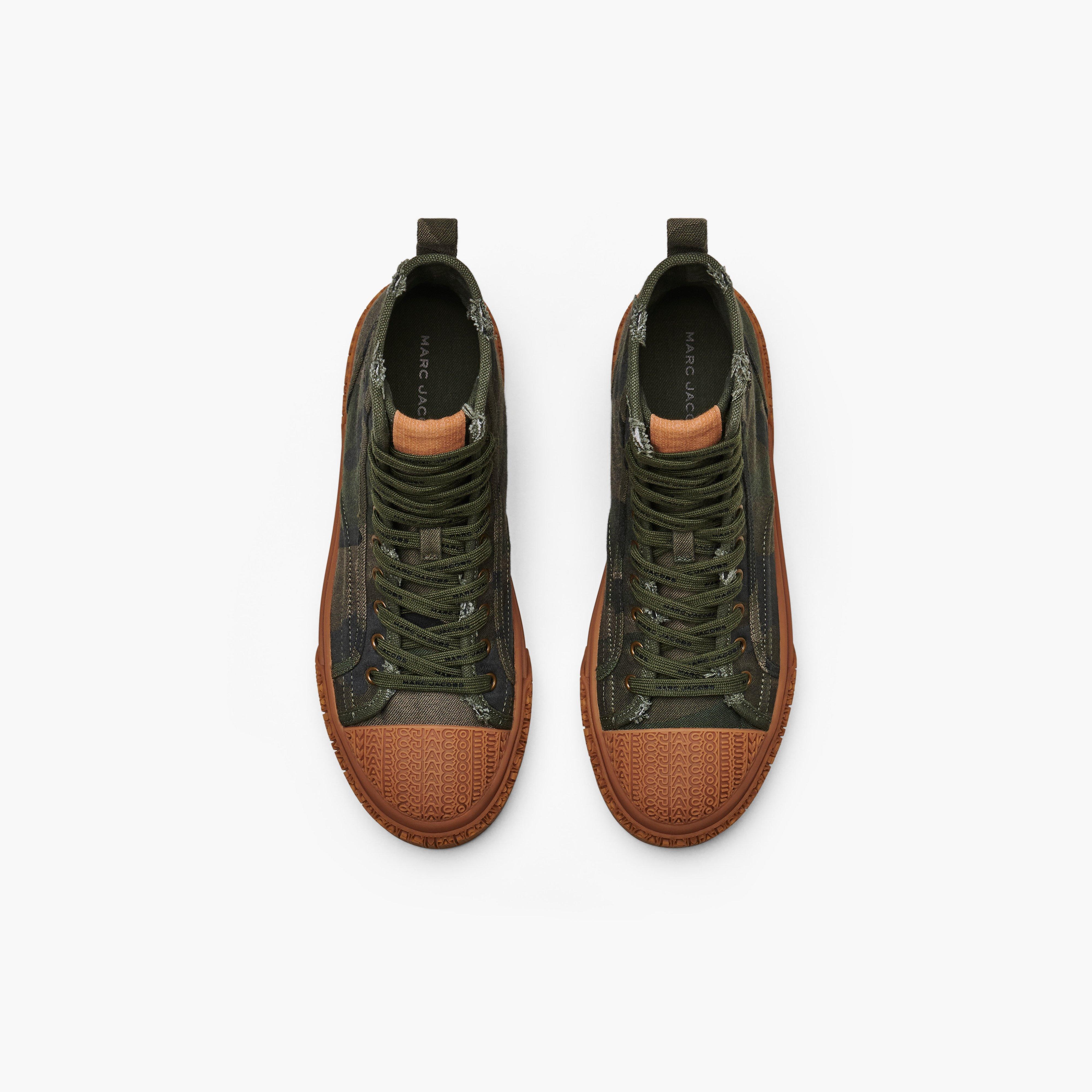 MARC JACOBS カーキ The Camo Jacquard ハイカットスニーカー 22509555_52715380_1000.jpg