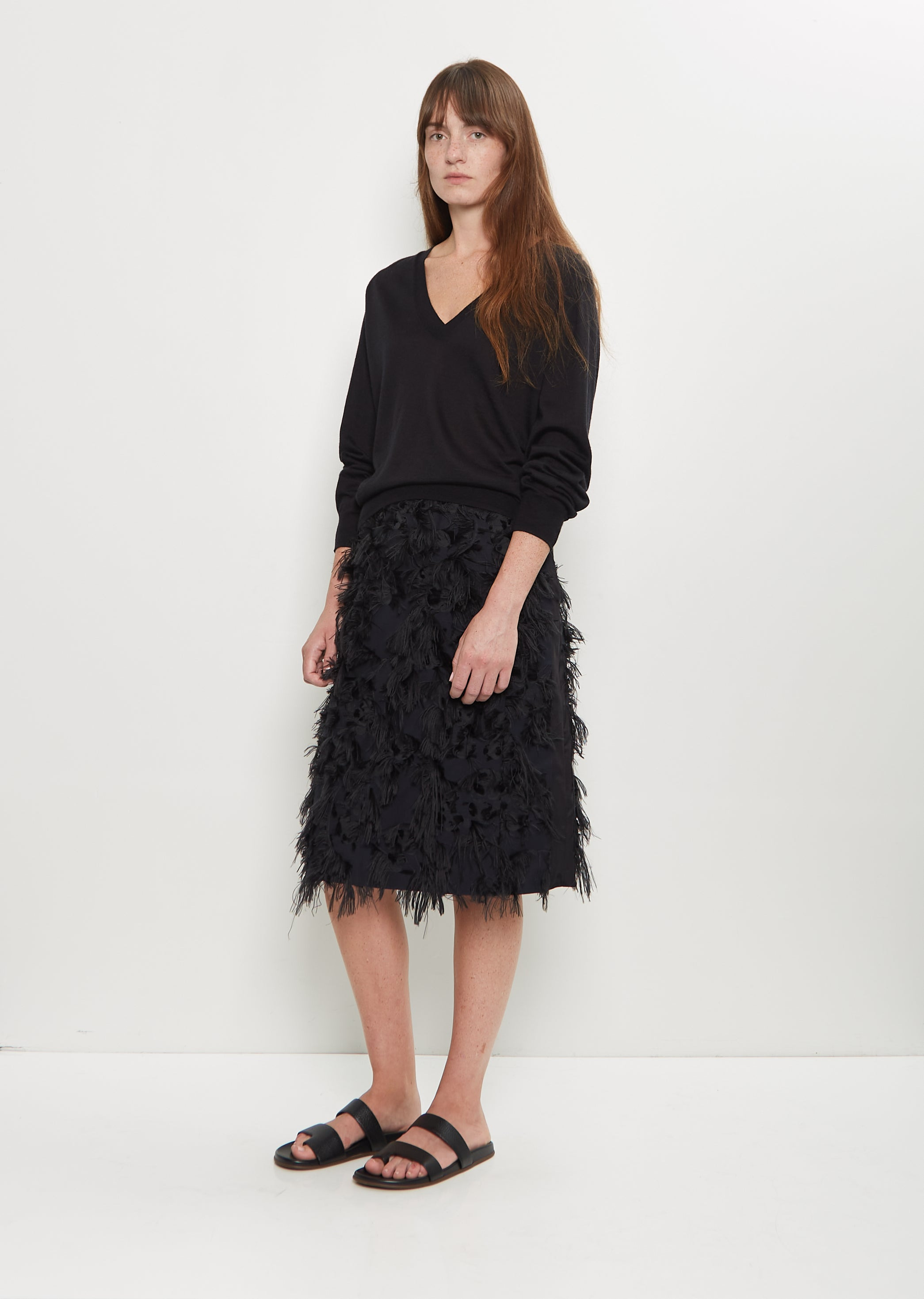 Julio Lightweight Cashmere Sweater — Black - 4