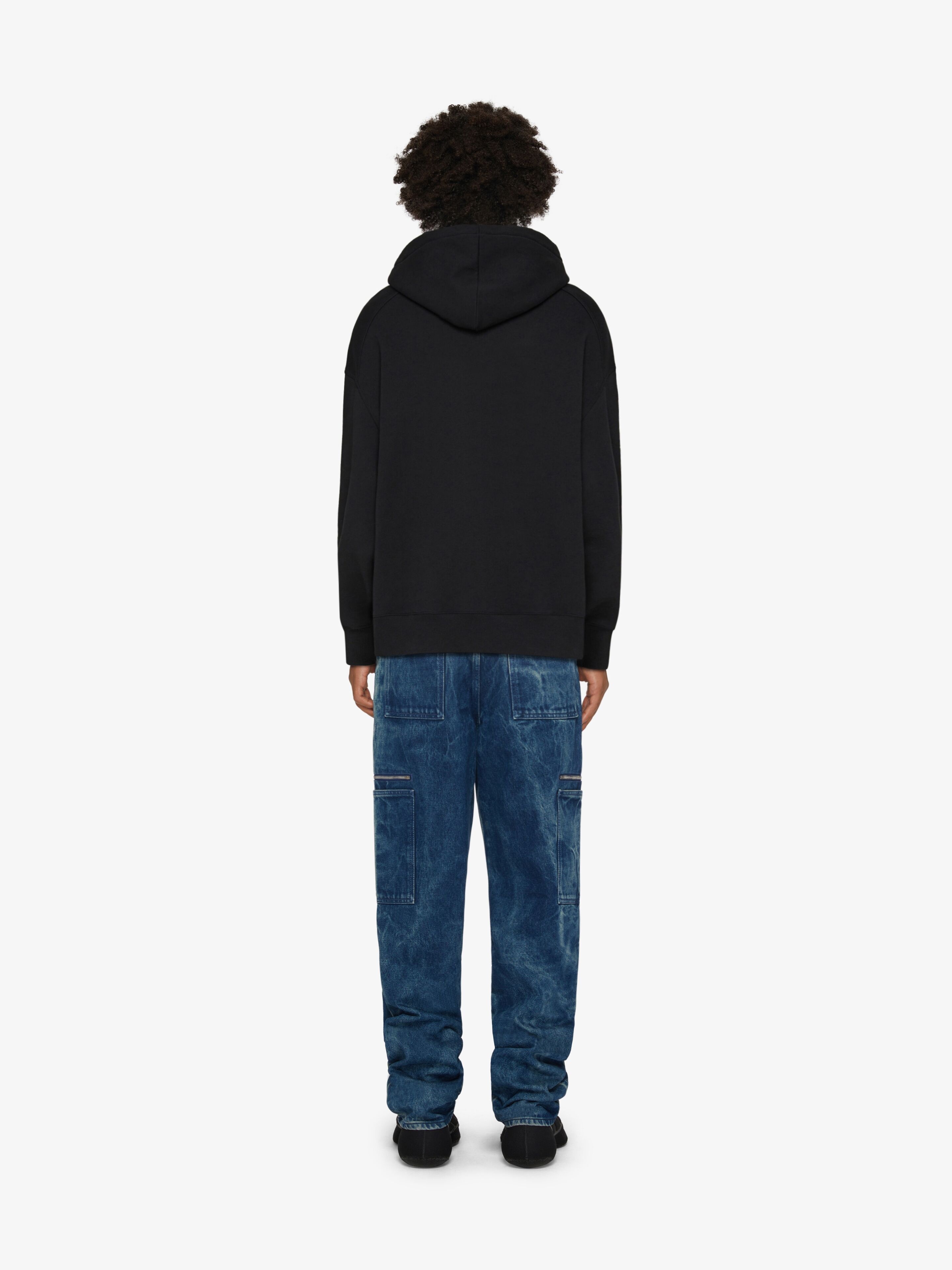 GIVENCHY ARCHETYPE SLIM FIT HOODIE IN FLEECE - 4