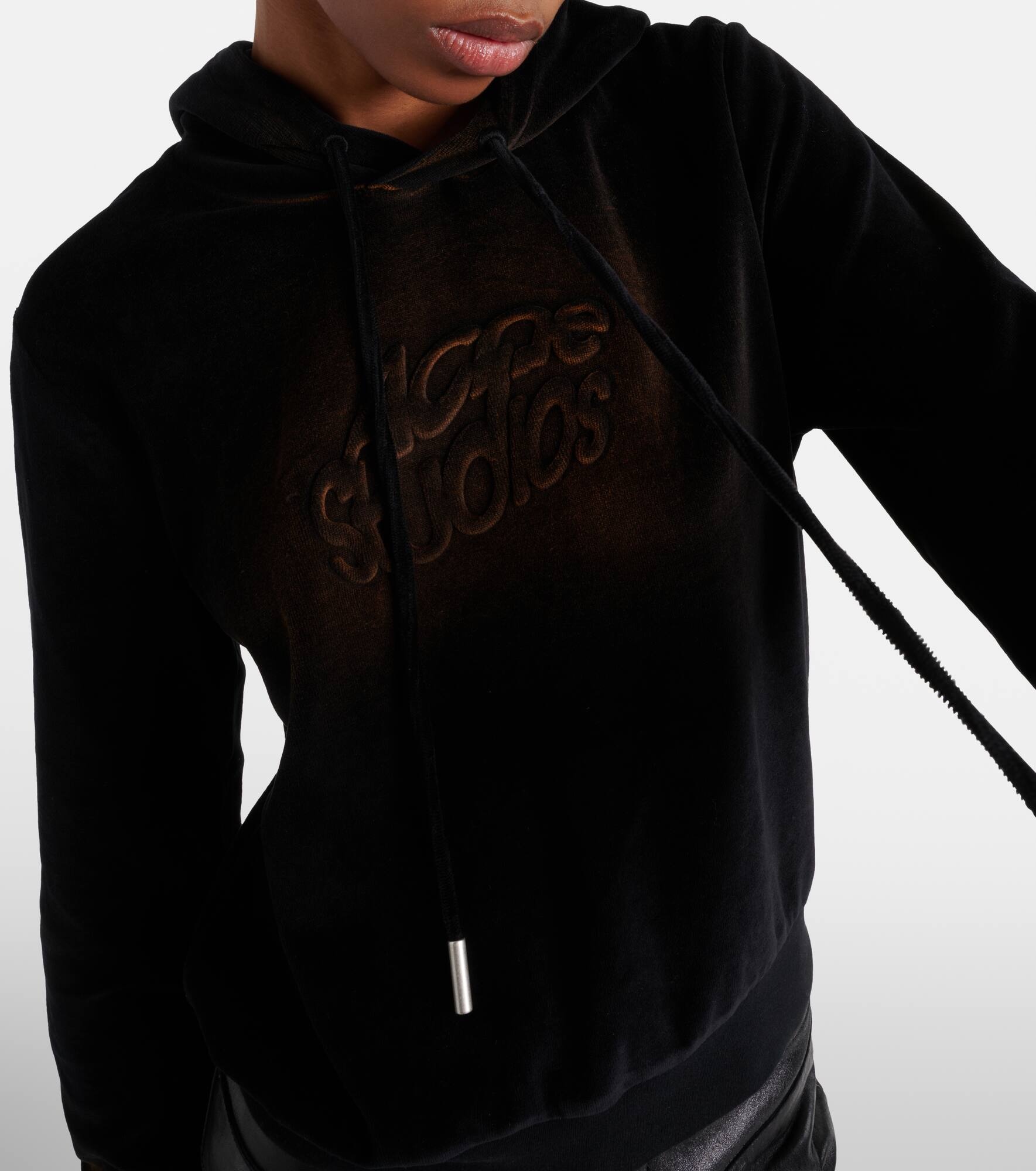 Faro cotton-blend velvet hoodie - 5
