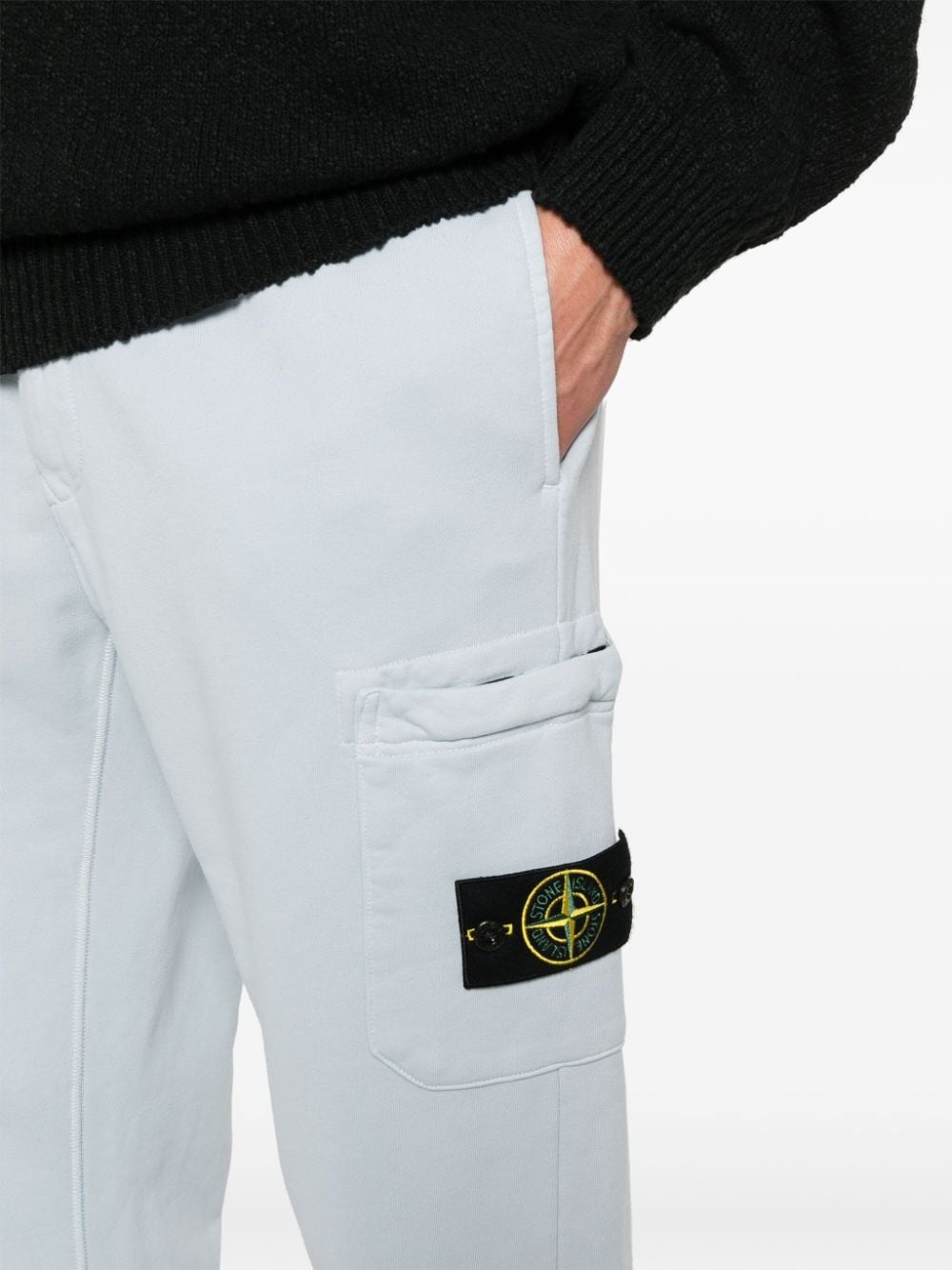 Compass-badge jersey trousers - 5