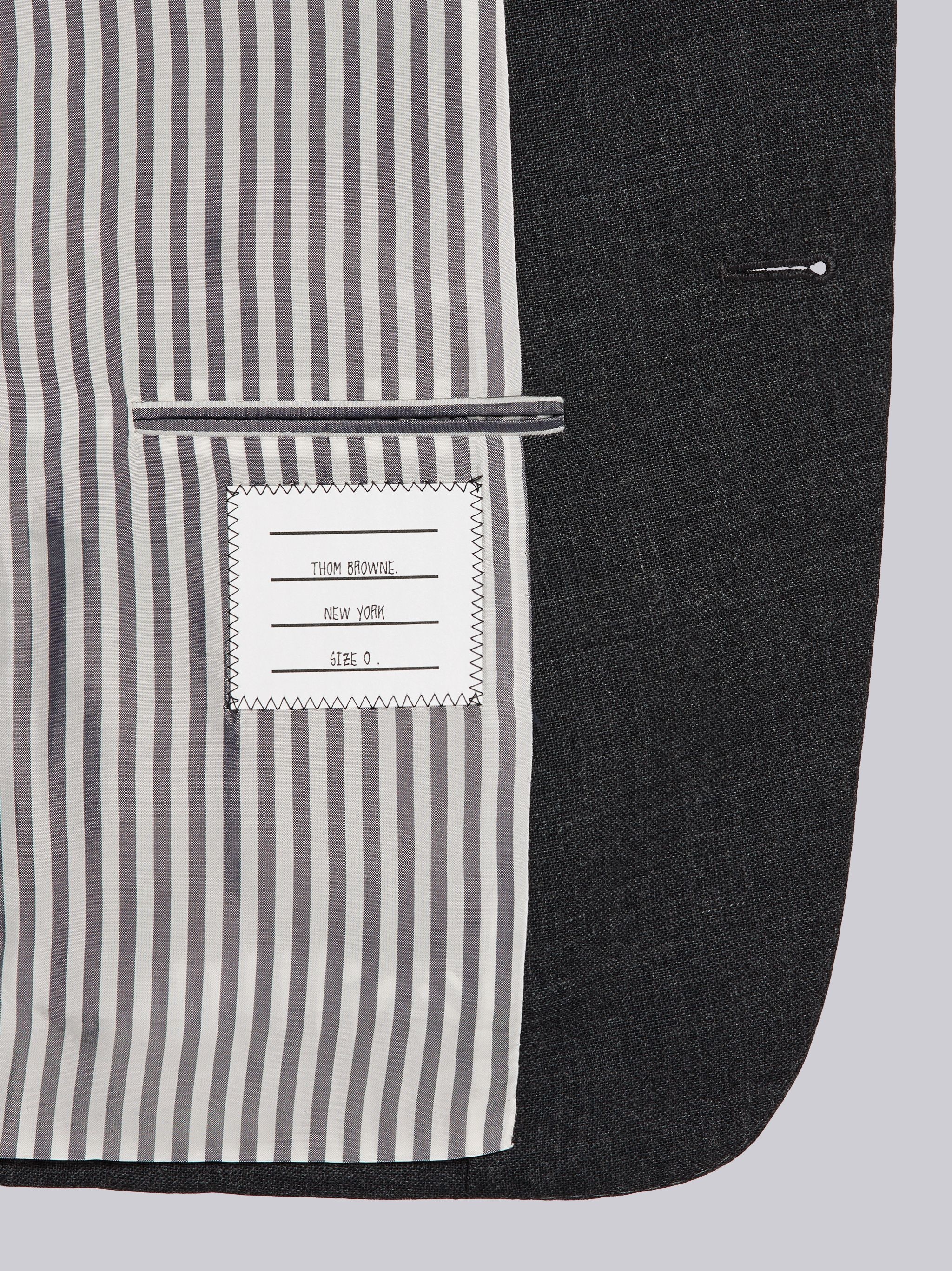 Dark Grey 2-Ply Fresco High Armhole Suit - 6
