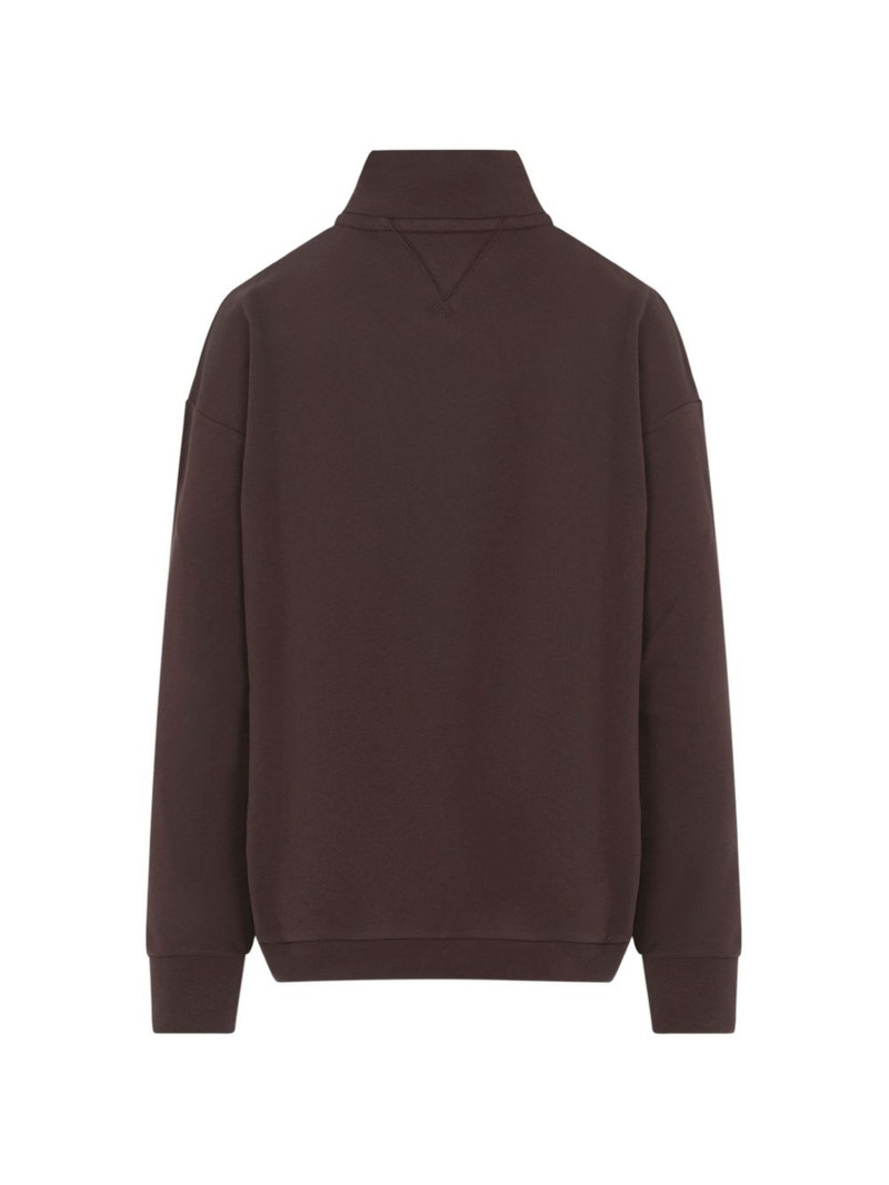 PANGAIA half-zip mock-neck sweatshirt outlook