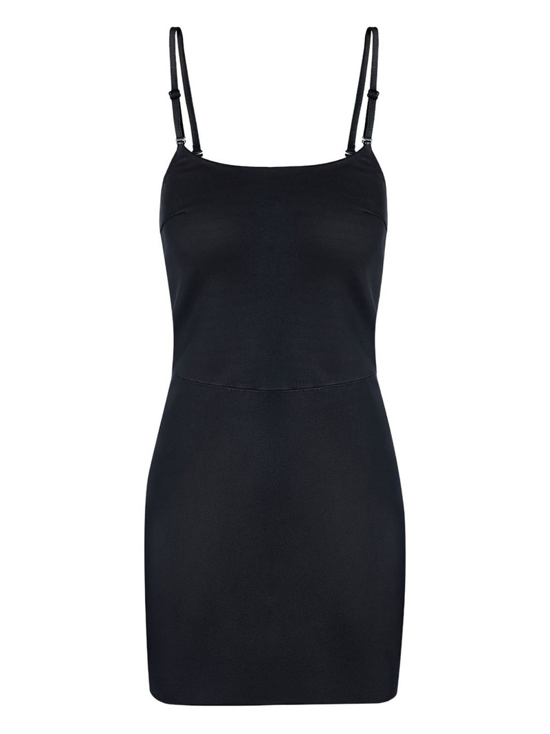 adjustable-strap mini dress 1